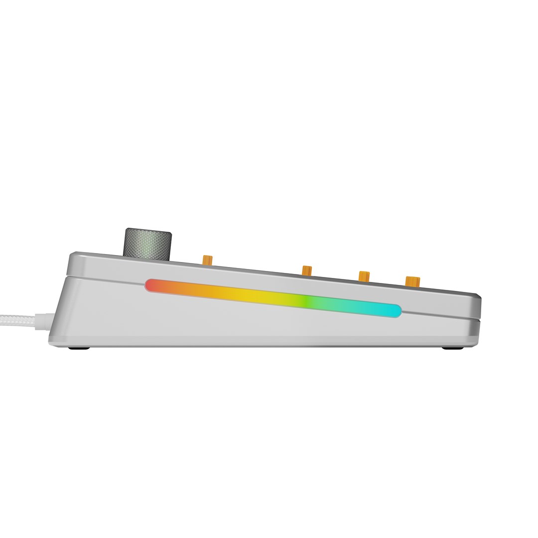 Glorious Gaming GMMK 3 PRO 75% Barebones Wired Silver - US Glorious Gaming GMMK 3 PRO 75% Barebones Wired Silver - US