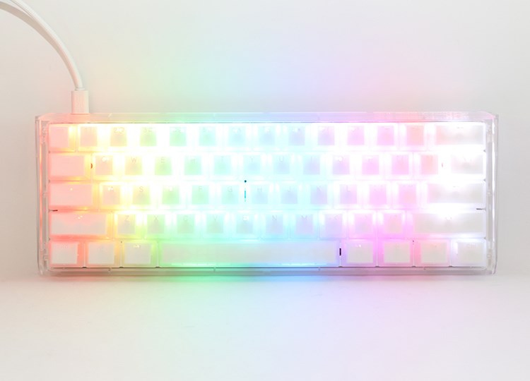 Ducky One 3 Aura White Mini Gaming Keyboard, RGB LED - MX-Silent-Red Ducky One 3 Aura White Mini Gaming Keyboard, RGB LED - MX-Silent-Red