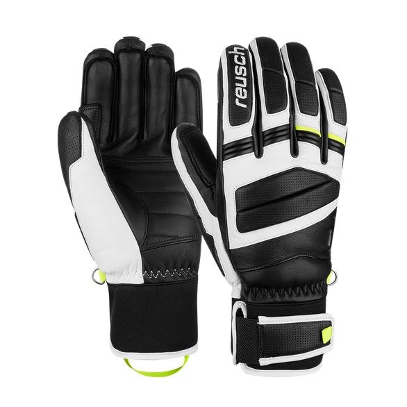 REUSCH MASTER PRO GLOVES SIZE 8.5 black, white and yellow REUSCH MASTER PRO GLOVES SIZE 8.5 black, white and yellow