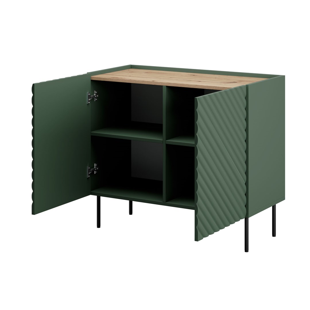 2D chest of drawers ONDA 98x45xH85 green 2D chest of drawers ONDA 98x45xH85 green