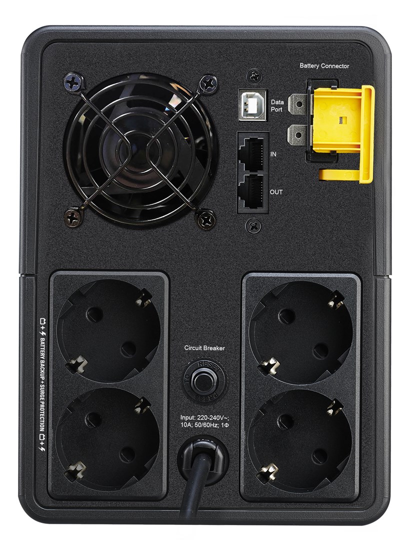 APC Back-UPS, 2200VA, Tower, 230V, 4x CEE 7/7 Schuko outlets, AVR APC Back-UPS, 2200VA, Tower, 230V, 4x CEE 7/7 Schuko outlets, AVR