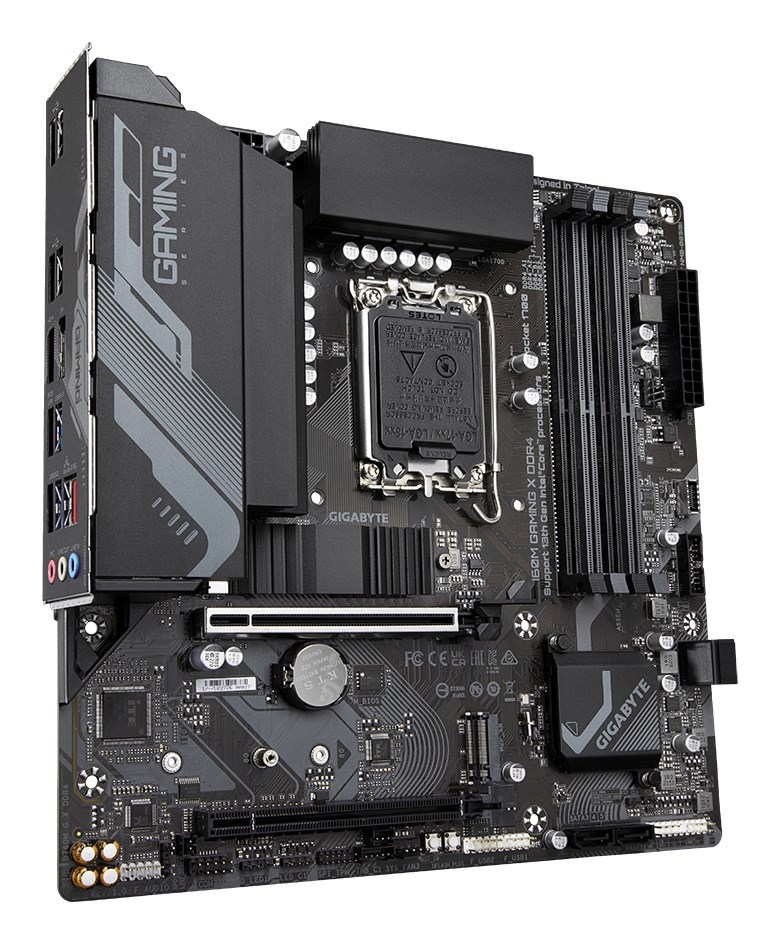 GIGABYTE B760M GAMING X DDR4 Motherboard - Supports Intel Core 14th Gen CPUs, 8+1+1 Phases Digital VRM, up to 5333MHz DDR4 (OC), 2xPCIe 4.0 M.2, 2.5GbE LAN, USB 3.2 Gen2 GIGABYTE B760M GAMING X DDR4 Motherboard - Supports Intel Core 14th Gen CPUs, 8+1+1 Phases Digital VRM, up to 5333MHz DDR4 (OC), 2xPCIe 4.0 M.2, 2.5GbE LAN, USB 3.2 Gen2
