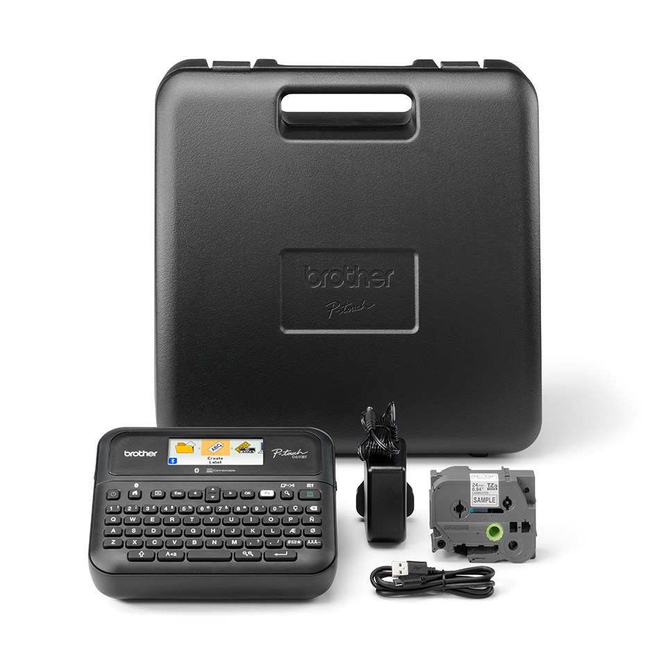 Brother PT-D610BTVP label printer Thermal transfer 180 x 360 DPI 30 mm/sec Wired & Wireless TZe Bluetooth Brother PT-D610BTVP label printer Thermal transfer 180 x 360 DPI 30 mm/sec Wired & Wireless TZe Bluetooth