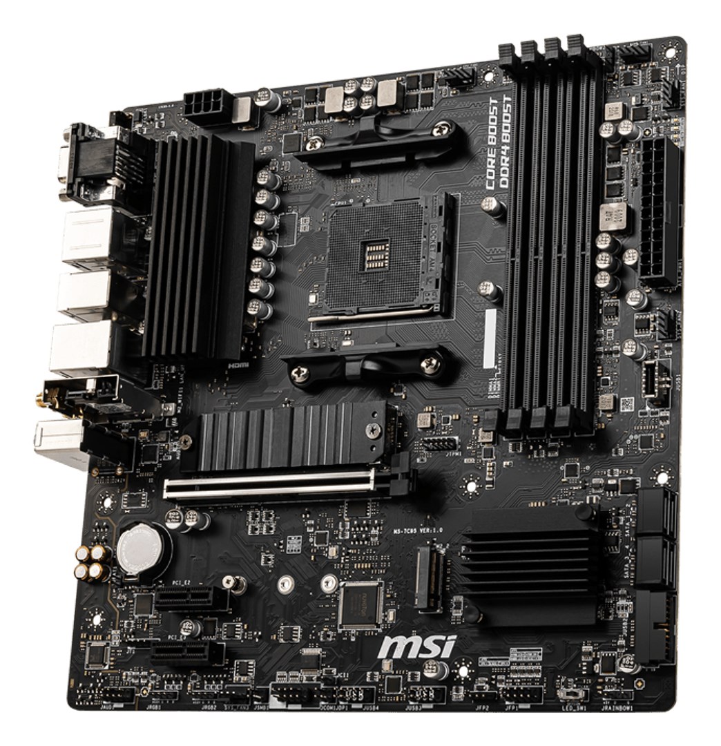 MSI B550M PRO-VDH WIFI motherboard AMD B550 Socket AM4 micro ATX MSI B550M PRO-VDH WIFI motherboard AMD B550 Socket AM4 micro ATX