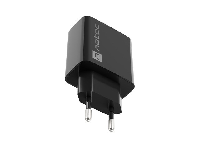 NATEC MAINS CHARGER RIBERA USB-A 18W BLACK NATEC MAINS CHARGER RIBERA USB-A 18W BLACK