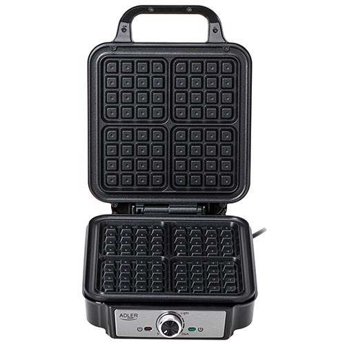 Adler AD 3083 waffle iron 4 waffle 1800 W Black, Silver Adler AD 3083 waffle iron 4 waffle 1800 W Black, Silver