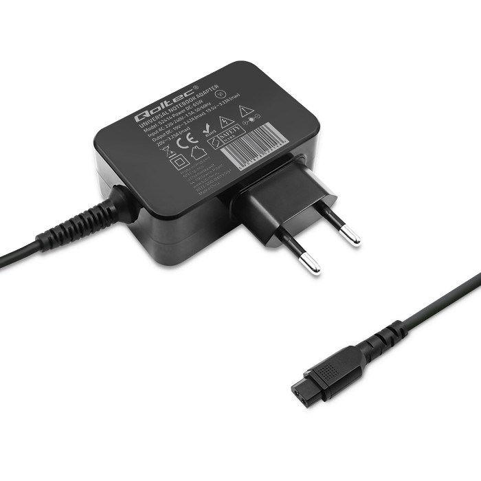 Qoltec 52414 Universal power adapter 65W | +10 plugins Qoltec 52414 Universal power adapter 65W | +10 plugins