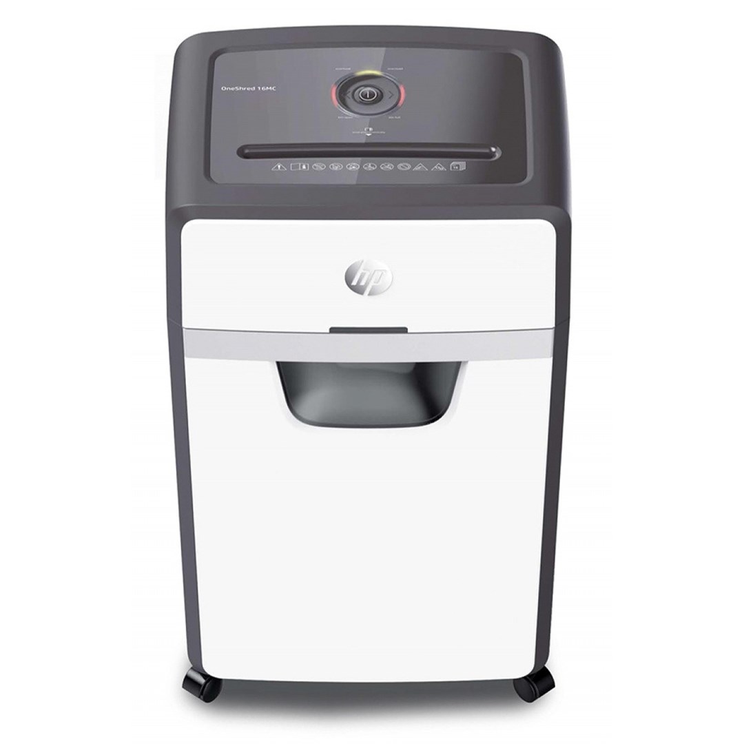 HP ONESHRED 16MC shredder, micro cut, P-5, 16 card, 30l, light grey HP ONESHRED 16MC shredder, micro cut, P-5, 16 card, 30l, light grey