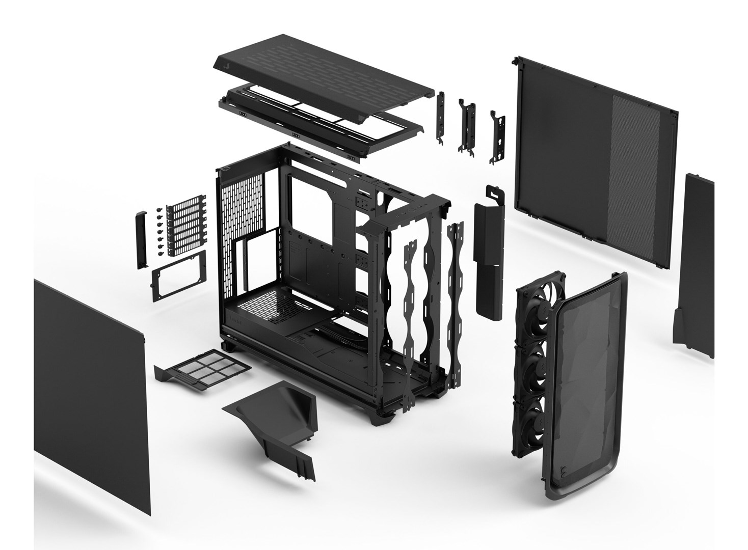 Fractal Design Meshify 3 XL Black Solid Fractal Design Meshify 3 XL Black Solid