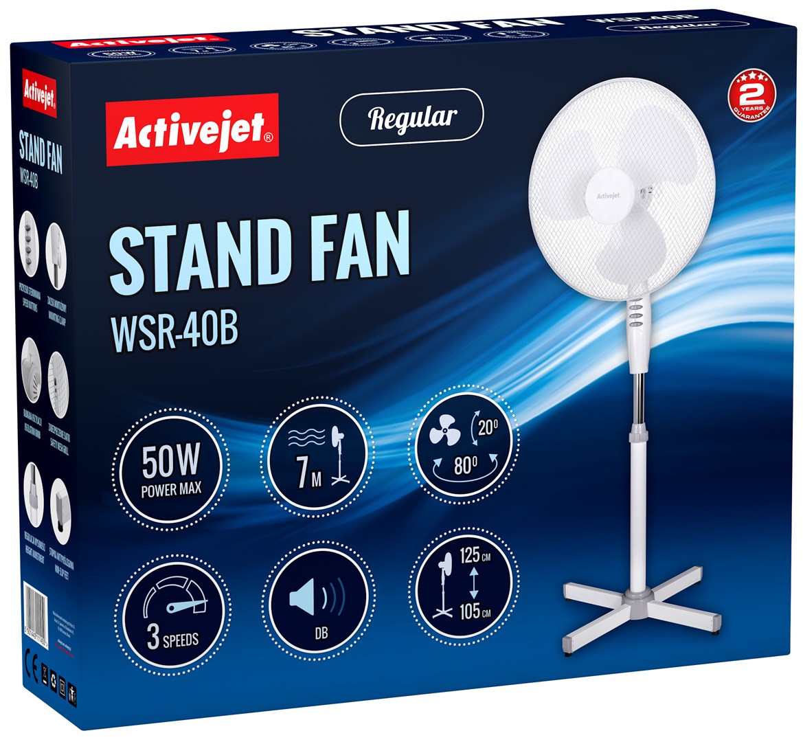 Activejet Regular WSR-40B stand fan Activejet Regular WSR-40B stand fan