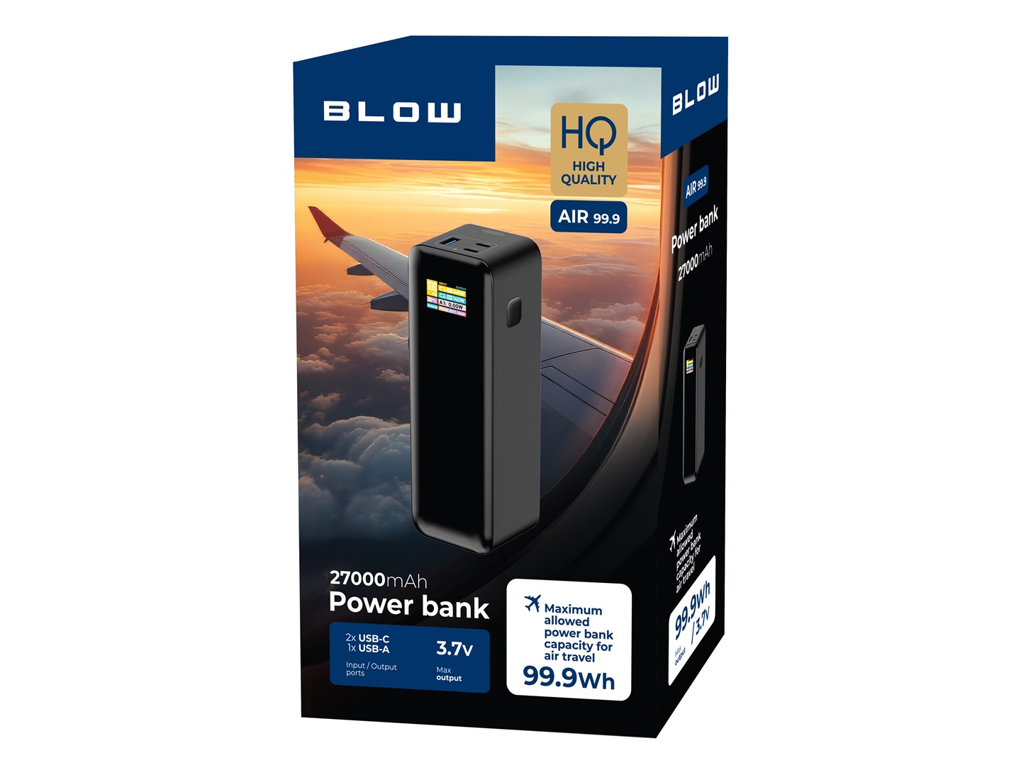 Power Bank 27000mAh PD 140W AIR99.9 LCD Power Bank 27000mAh PD 140W AIR99.9 LCD