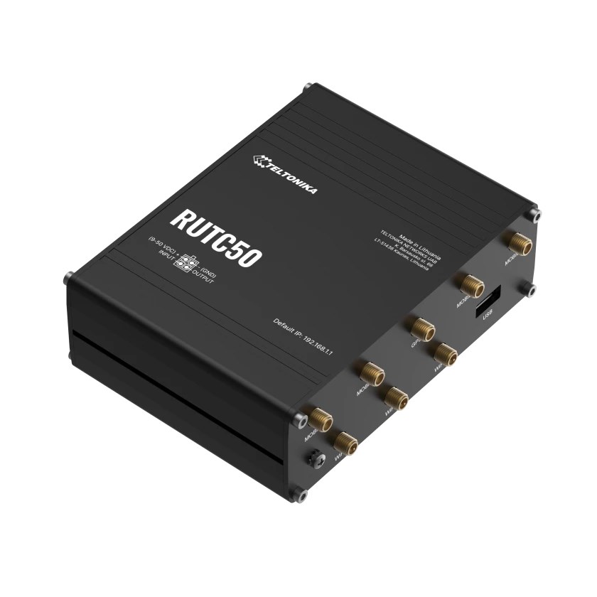 Teltonika RUTC50 wireless router Gigabit Ethernet Dual-band (2.4 GHz / 5 GHz) 5G Black Teltonika RUTC50 wireless router Gigabit Ethernet Dual-band (2.4 GHz / 5 GHz) 5G Black