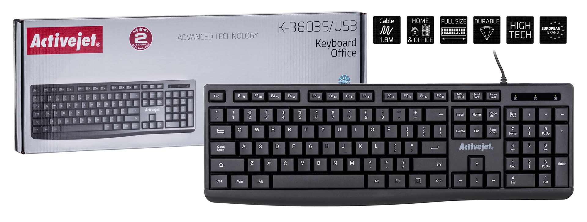 Activejet K-3803S USB keyboard Activejet K-3803S USB keyboard