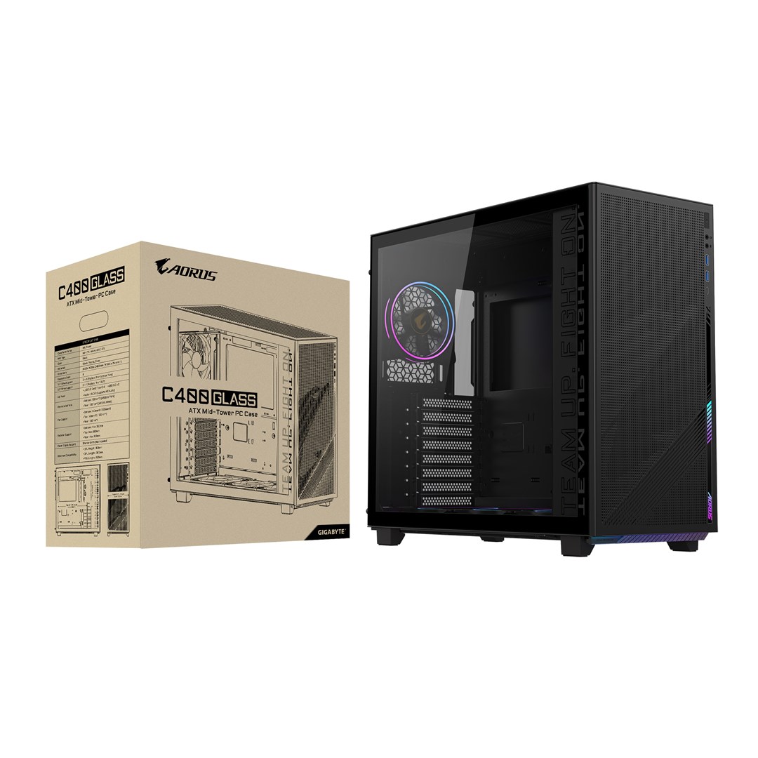 GIGABYTE C400 Midi Tower Black GIGABYTE C400 Midi Tower Black