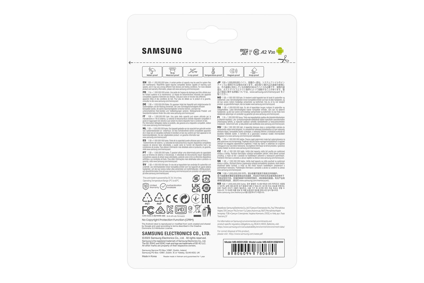 Samsung SAMSUNG PRO Plus microSD 512GB Samsung SAMSUNG PRO Plus microSD 512GB