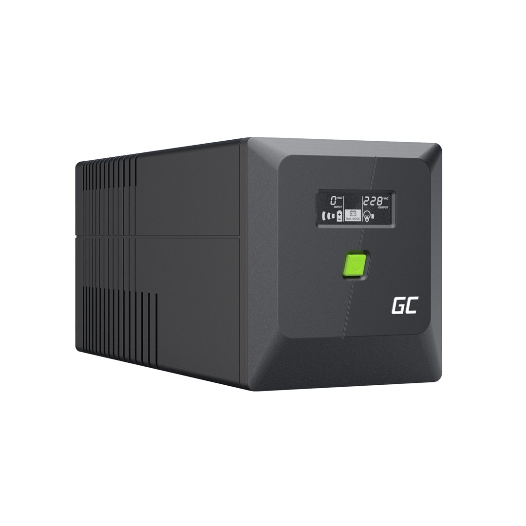 Green Cell uninterruptible power supply (UPS) Line-Interactive 1 kVA 600 W 4 AC outlet(s) Green Cell uninterruptible power supply (UPS) Line-Interactive 1 kVA 600 W 4 AC outlet(s)