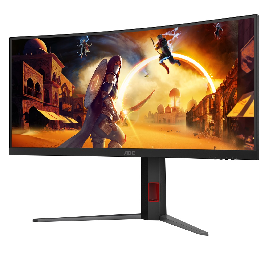 AOC G4 CU34G4Z computer monitor 86.4 cm (34") 3440 x 1440 pixels Wide Quad HD LED Black, Red AOC G4 CU34G4Z computer monitor 86.4 cm (34") 3440 x 1440 pixels Wide Quad HD LED Black, Red