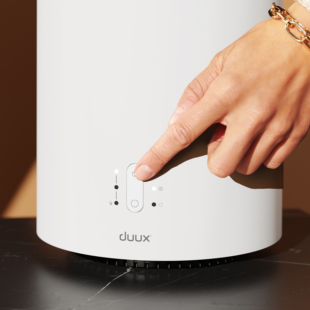 Duux | Threesixty Smart Fan + Heater Gen2 | 1800 W | Suitable for rooms up to 30 m2 | White | N/A Duux | Threesixty Smart Fan + Heater Gen2 | 1800 W | Suitable for rooms up to 30 m2 | White | N/A