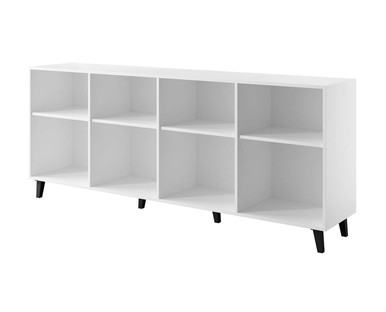 BARI chest of drawers 200x42x82 white matt BARI chest of drawers 200x42x82 white matt