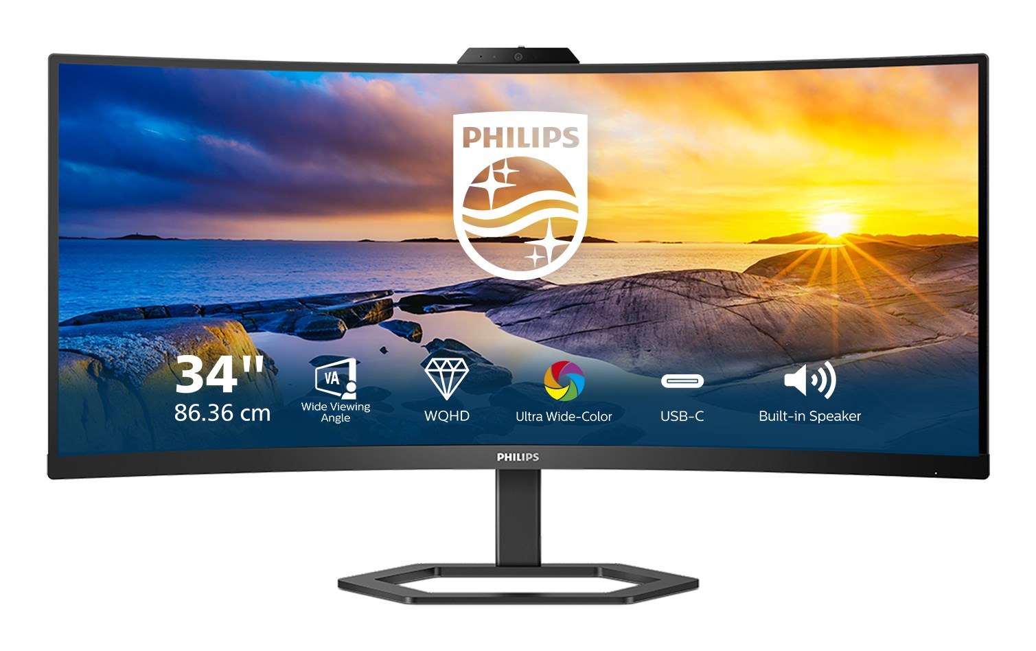 Philips | 34E1C5600HE/00 | 34 " | VA | 3440 x 1440 pixels | 21:9 | 4 ms | 300 cd/m2 | Black | HDMI ports quantity 1 | 100 Hz Philips | 34E1C5600HE/00 | 34 " | VA | 3440 x 1440 pixels | 21:9 | 4 ms | 300 cd/m2 | Black | HDMI ports quantity 1 | 100 Hz