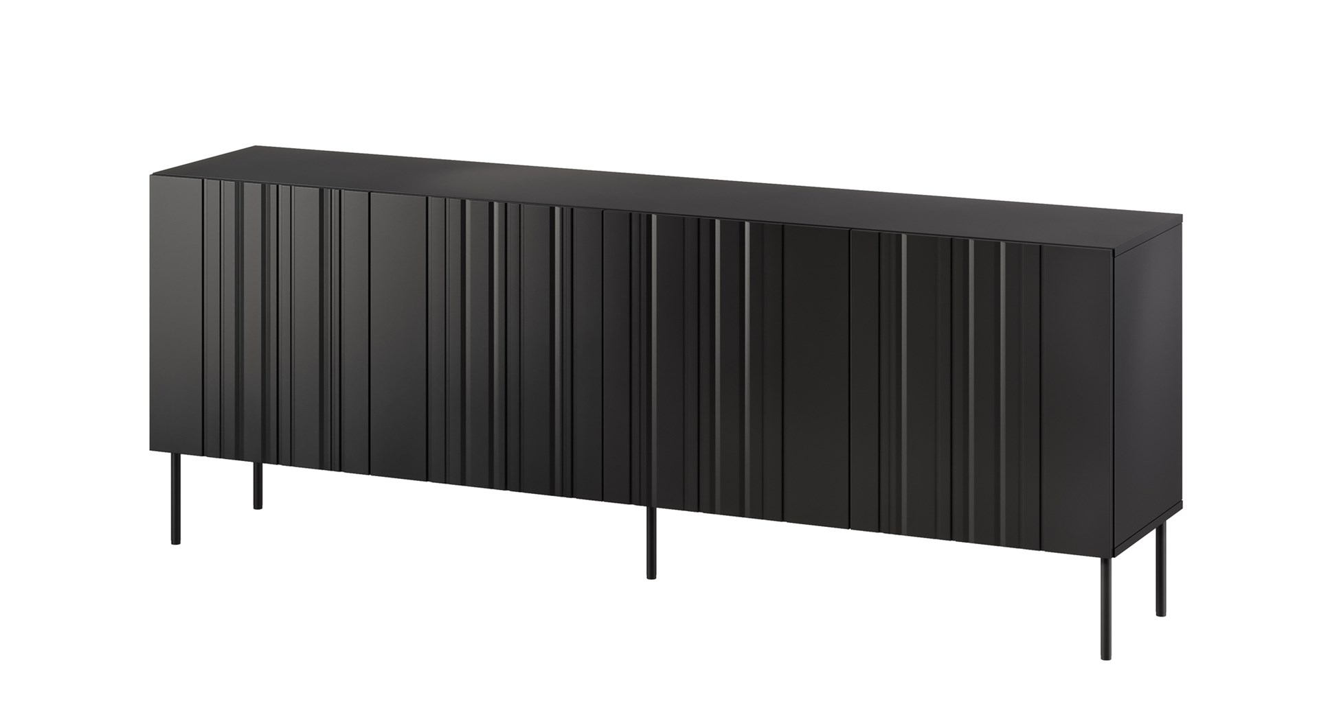 Cama Chest of drawers ISLA 200x40x75 matte black Cama Chest of drawers ISLA 200x40x75 matte black