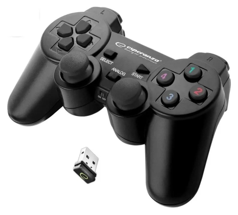 Esperanza EGG108K Gaming Controller Black USB 2.0 Gamepad Analogue / Digital PC, Playstation 3 Esperanza EGG108K Gaming Controller Black USB 2.0 Gamepad Analogue / Digital PC, Playstation 3