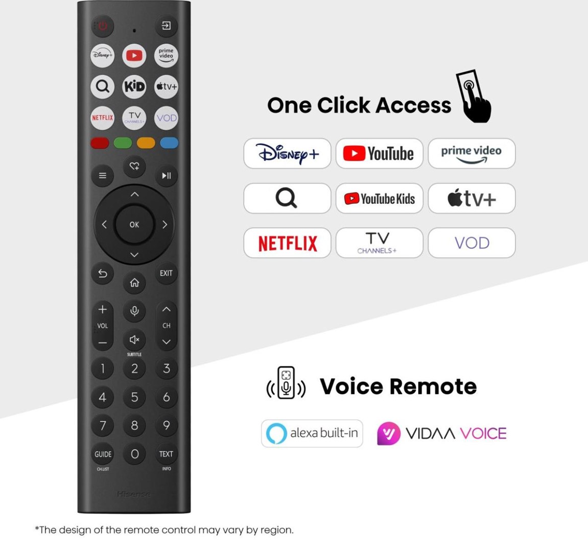 Hisense 65U7Q 165.1 cm (65") 4K Ultra HD Smart TV Wi-Fi Black 500 cd/m² Hisense 65U7Q 165.1 cm (65") 4K Ultra HD Smart TV Wi-Fi Black 500 cd/m²