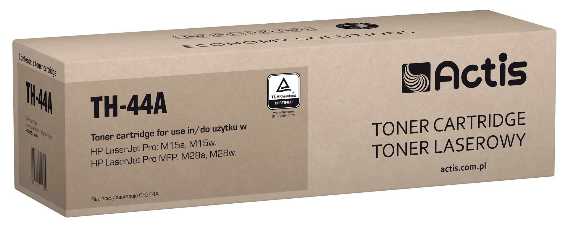 Actis TH-44A toner (replacement for HP 44A CF244A; Standard; 1000 pages; black) Actis TH-44A toner (replacement for HP 44A CF244A; Standard; 1000 pages; black)