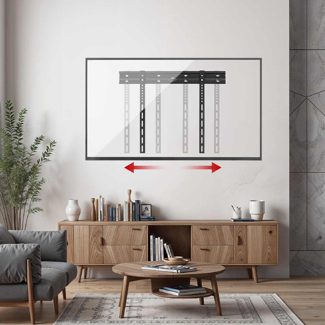 Maclean ultra flat wall mount for TV, 40-85", max VESA 600x400, load up to 80kg, MC-123 Maclean ultra flat wall mount for TV, 40-85", max VESA 600x400, load up to 80kg, MC-123