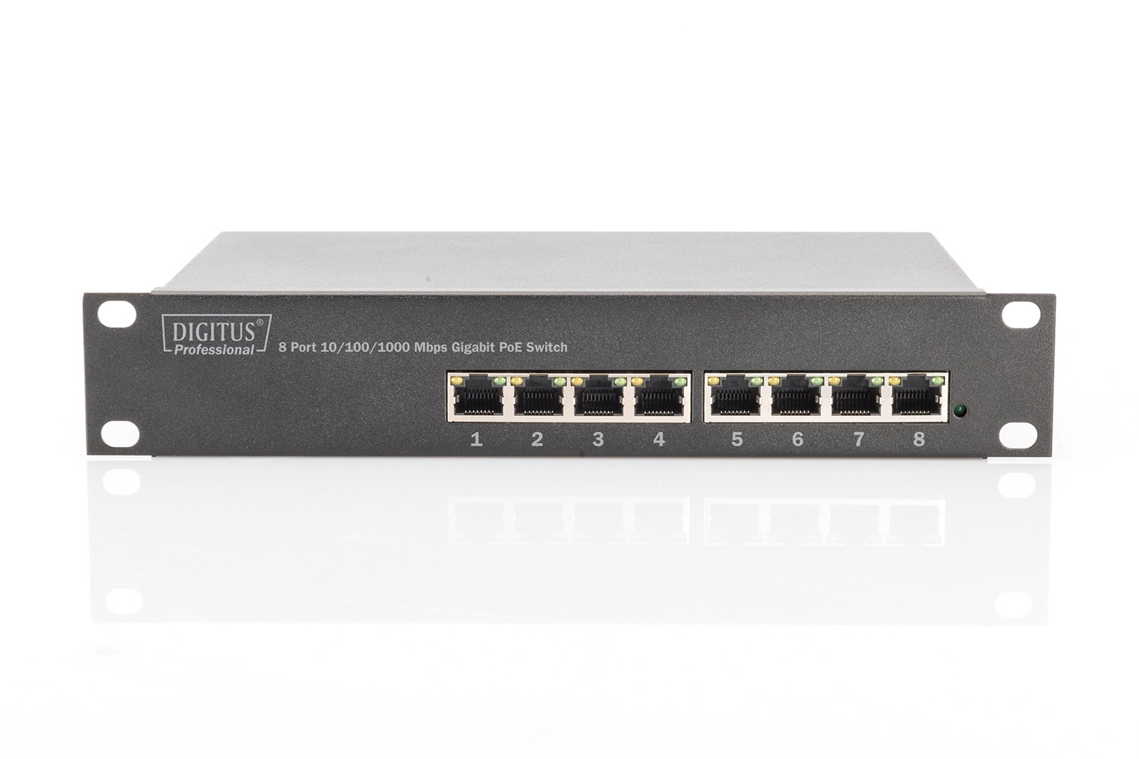 Digitus 8 Port Gigabit PoE Switch, 10 Inch, Unmanaged Digitus 8 Port Gigabit PoE Switch, 10 Inch, Unmanaged