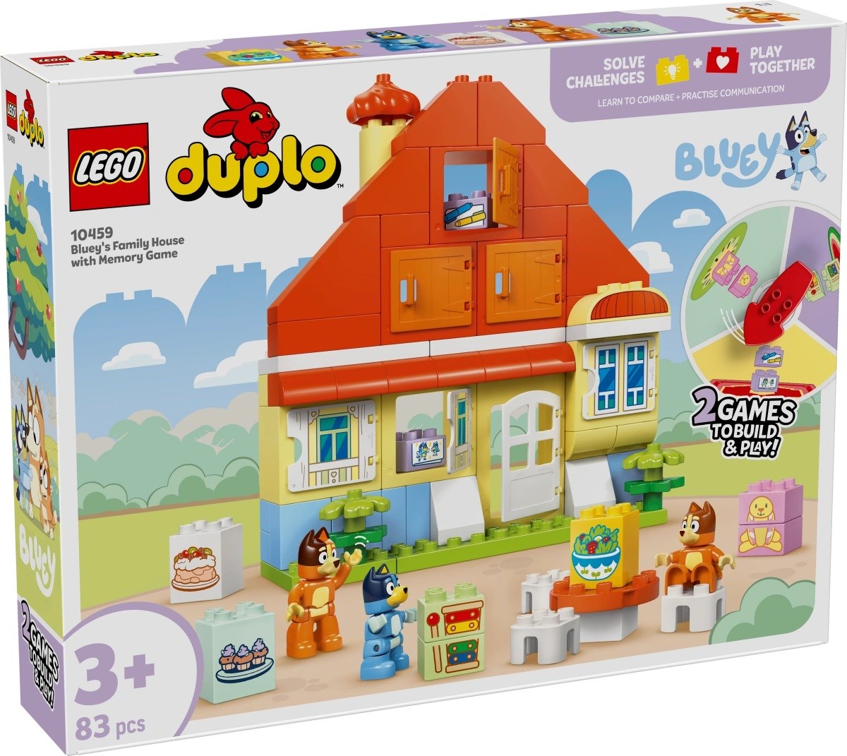LEGO BLUEY 10459 Bluey's Family House with Memory Game LEGO BLUEY 10459 Bluey's Family House with Memory Game