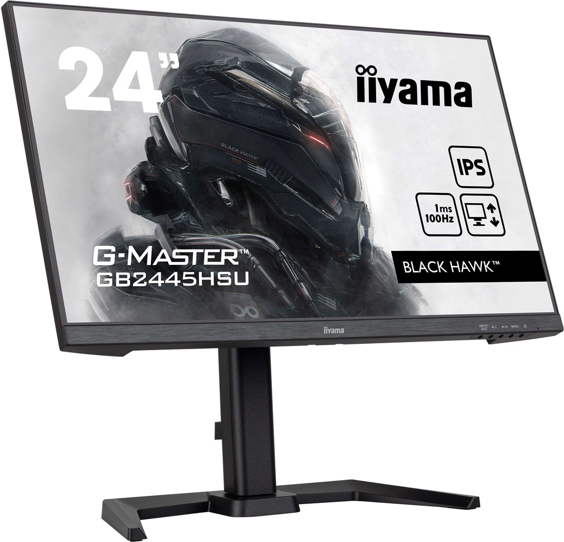 iiyama G-MASTER GB2445HSU-B2 LED display 60.5 cm (23.8") 1920 x 1080 pixels Full HD Black iiyama G-MASTER GB2445HSU-B2 LED display 60.5 cm (23.8") 1920 x 1080 pixels Full HD Black