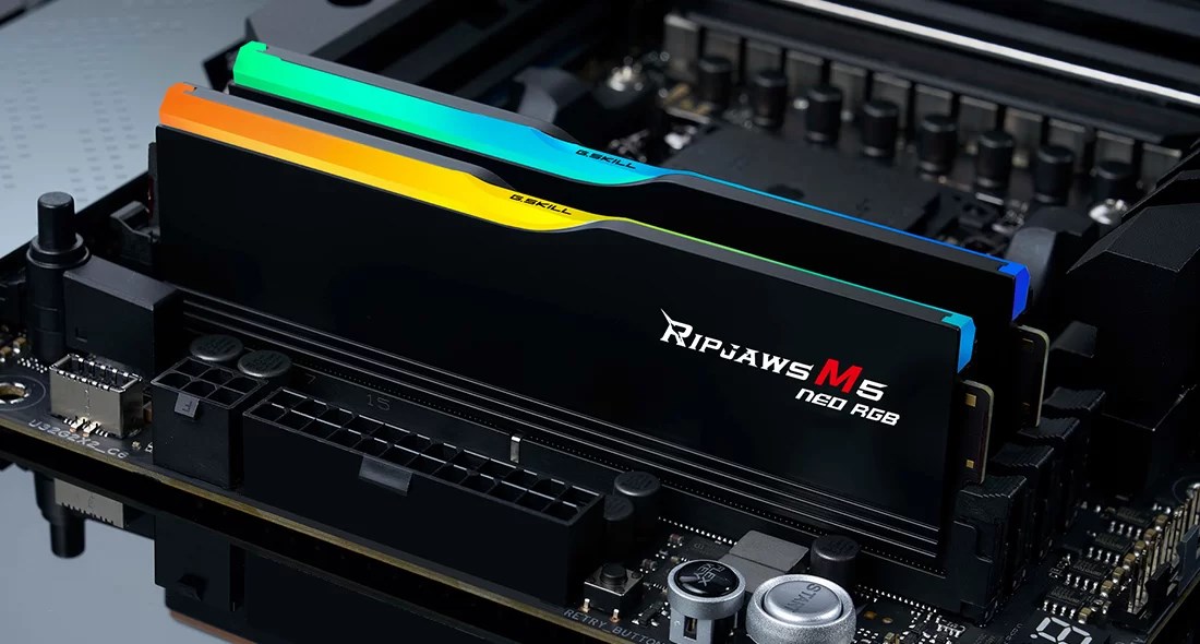G.Skill Ripjaws M5 RGB F5-6000J2836G32GX2-RM5NRK memory module 64 GB 2 x 32 GB DDR5 G.Skill Ripjaws M5 RGB F5-6000J2836G32GX2-RM5NRK memory module 64 GB 2 x 32 GB DDR5