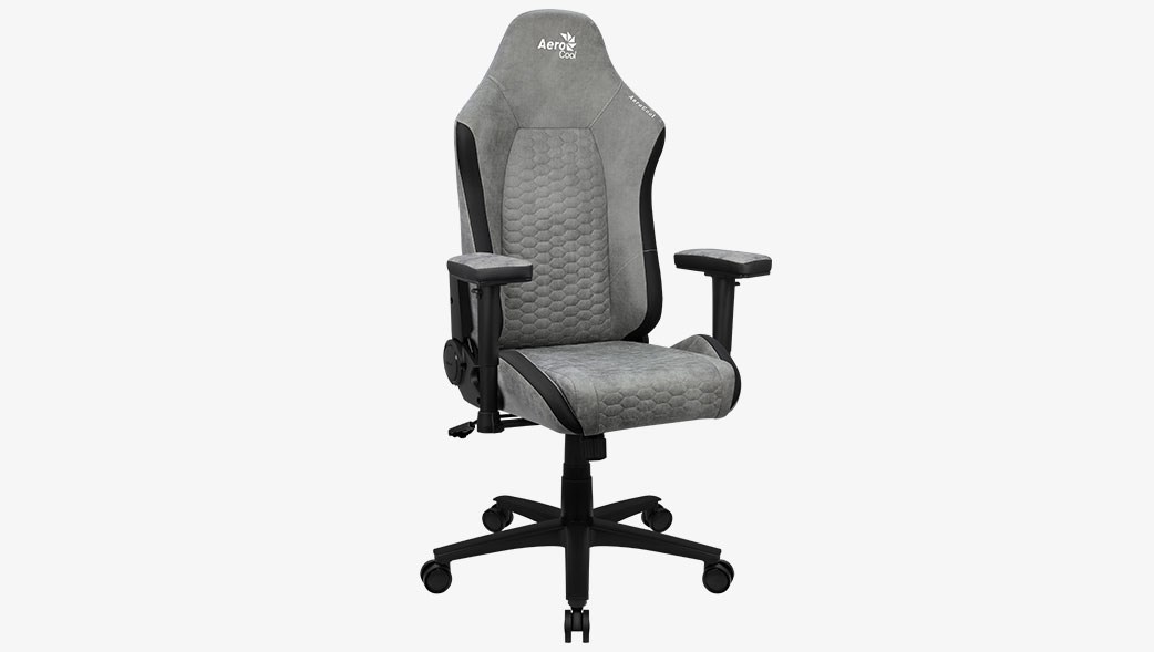 Aerocool Crown AeroSuede Universal gaming chair Padded seat Stone Grey Aerocool Crown AeroSuede Universal gaming chair Padded seat Stone Grey