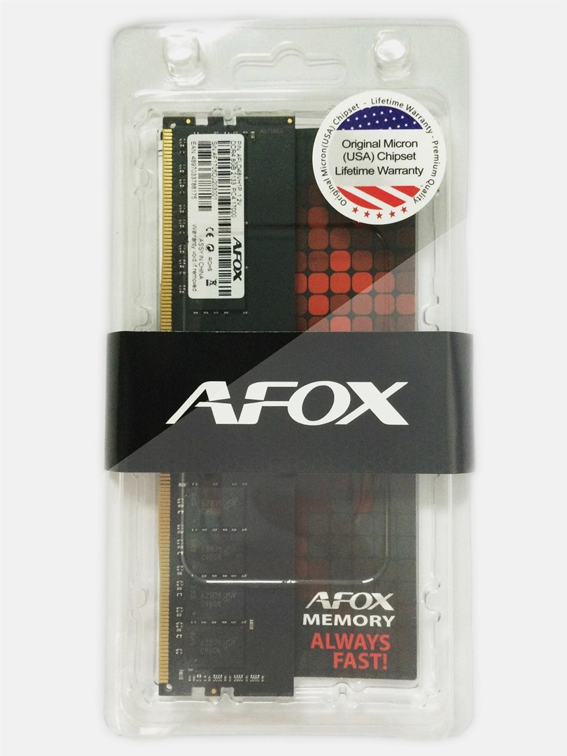 AFOX DDR4 4G 2666MHZ MICRON CHIP memory module AFOX DDR4 4G 2666MHZ MICRON CHIP memory module
