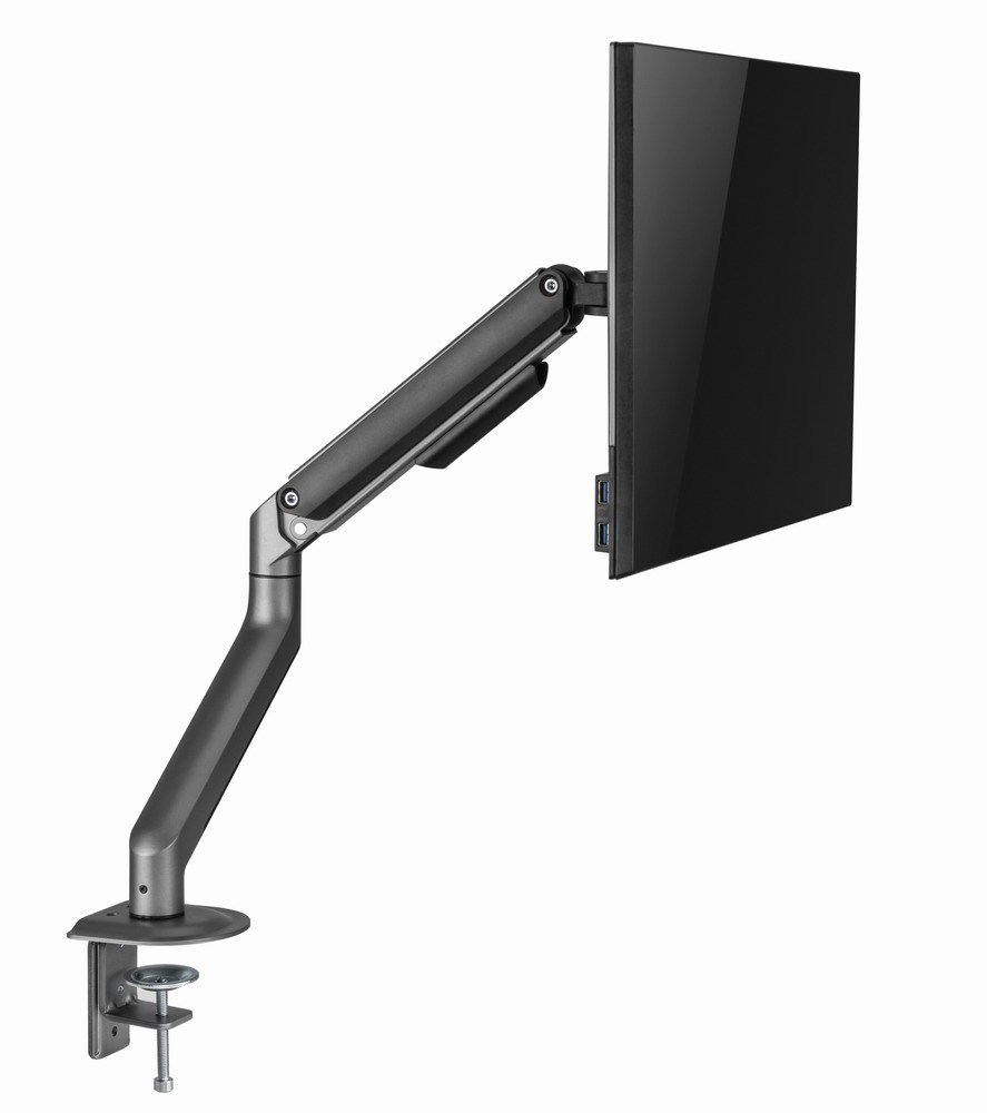 Gembird MA-DA1-05 Desk mounted adjustable monitor arm, 17”-32”, up to 9 kg, space grey Gembird MA-DA1-05 Desk mounted adjustable monitor arm, 17”-32”, up to 9 kg, space grey