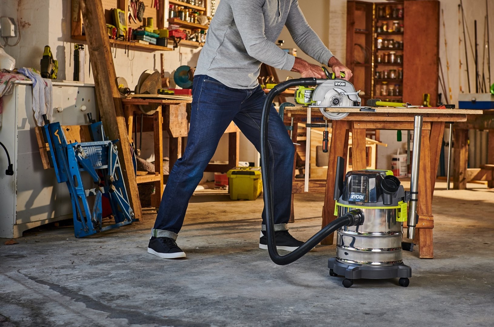 RYOBI R18WDV-0 vacuum 18V One+ Black, Green RYOBI R18WDV-0 vacuum 18V One+ Black, Green