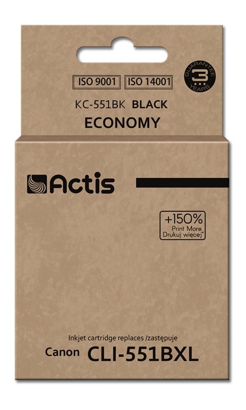 Actis KC-551Bk Ink (replacement for Canon CLI-551BK; Standard; 12 ml; black) Actis KC-551Bk Ink (replacement for Canon CLI-551BK; Standard; 12 ml; black)