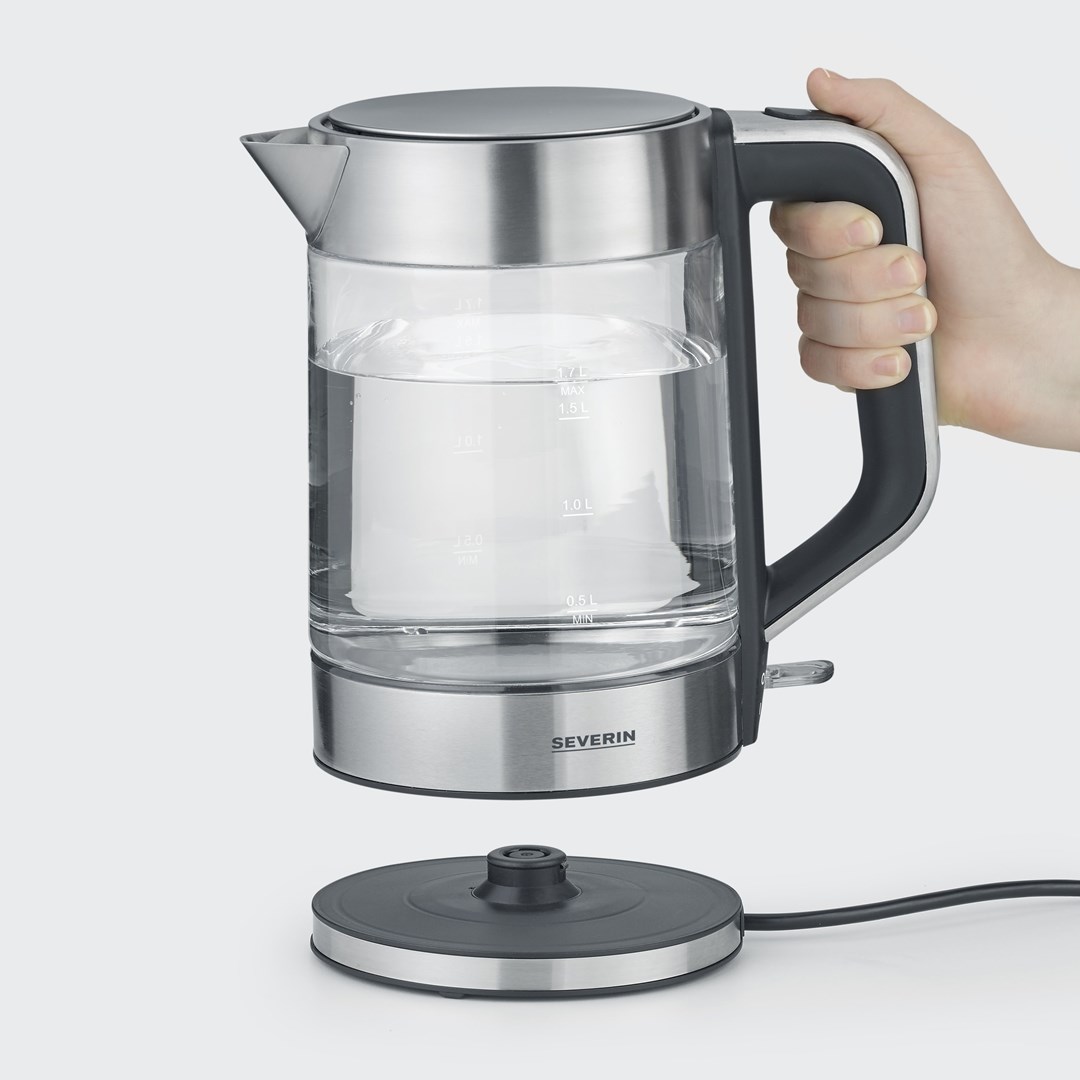 Severin WK 3420 electric kettle 1.7 L 2200 W Black, Stainless steel, Transparent Severin WK 3420 electric kettle 1.7 L 2200 W Black, Stainless steel, Transparent