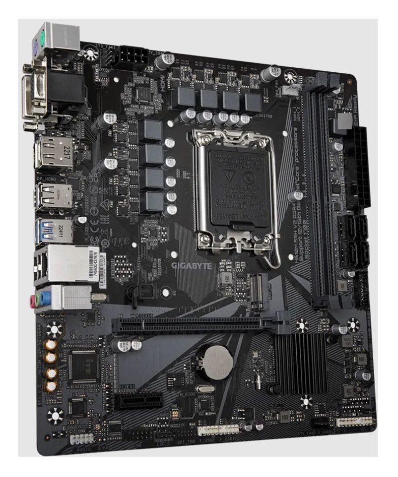 GIGABYTE H610M S2H V2 DDR4 Motherboard - Supports Intel Core 14th CPUs, 6+1+1 Hybrid Phases Digital VRM, up to 3200MHz DDR4 (OC), 1xPCIe 3.0 M.2, GbE LAN, USB 3.2 Gen 1 GIGABYTE H610M S2H V2 DDR4 Motherboard - Supports Intel Core 14th CPUs, 6+1+1 Hybrid Phases Digital VRM, up to 3200MHz DDR4 (OC), 1xPCIe 3.0 M.2, GbE LAN, USB 3.2 Gen 1