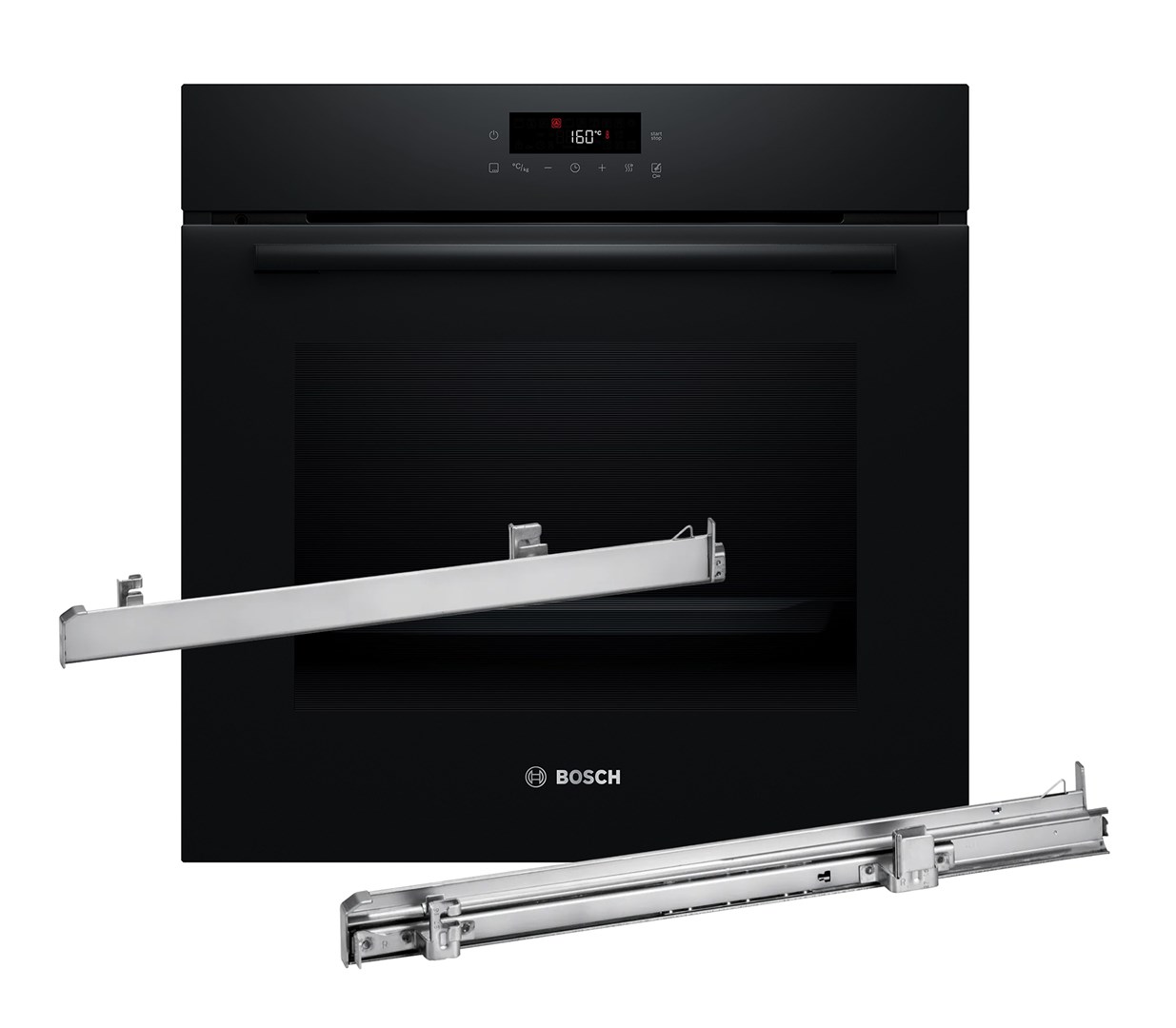 BOSCH Serie 2 HBA571BB4 oven 71 L 3600 W Black + BOSCH HEZ538000 guide rail BOSCH Serie 2 HBA571BB4 oven 71 L 3600 W Black + BOSCH HEZ538000 guide rail