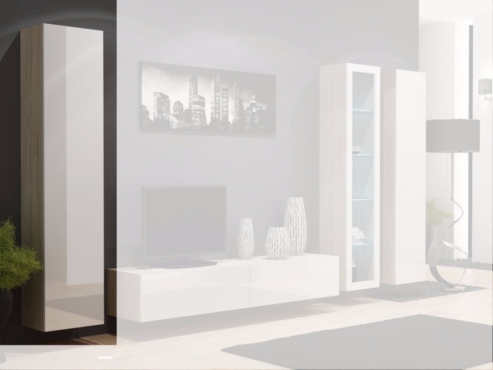 Cama Full cabinet VIGO '180' 180/40/30 sonoma/white gloss Cama Full cabinet VIGO '180' 180/40/30 sonoma/white gloss