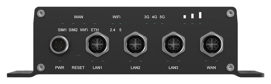 Teltonika ATRM50 5G Router for Transportation, Ultra-High Cellular Speeds, M12 CONNECTORS, DUAL SIM & eSIM, EN 45545-2 and EN 50155, PSU not included wireless router Gigabit Ethernet Dual-band (2.4 GHz / 5 GHz) Black Teltonika ATRM50 5G Router for Transportation, Ultra-High Cellular Speeds, M12 CONNECTORS, DUAL SIM & eSIM, EN 45545-2 and EN 50155, PSU not included wireless router Gigabit Ethernet Dual-band (2.4 GHz / 5 GHz) Black