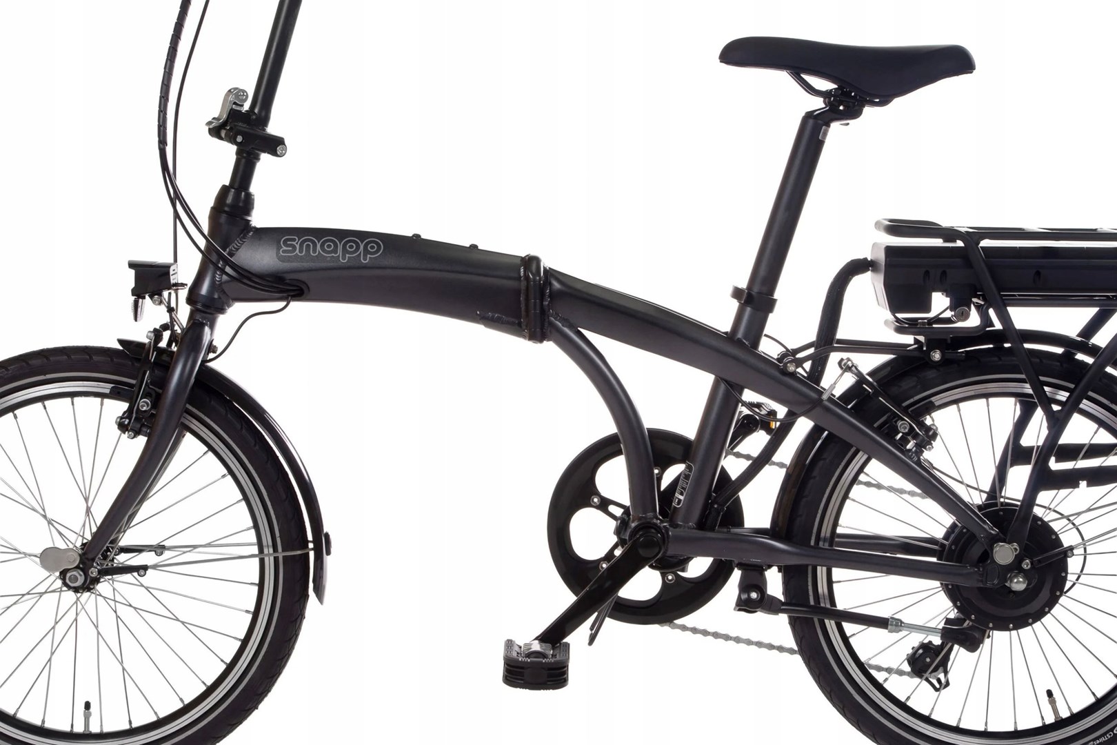 Snapp City-E Graphite folding electric bicycle Snapp City-E Graphite folding electric bicycle