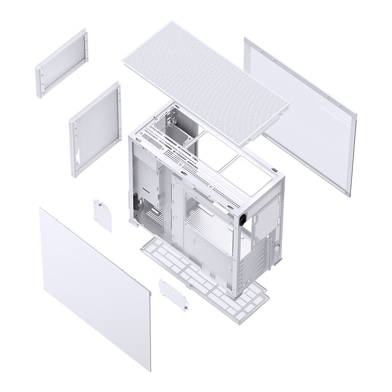 Jonsbo D41 MESH ATX Case, Tempered Glass - white Jonsbo D41 MESH ATX Case, Tempered Glass - white