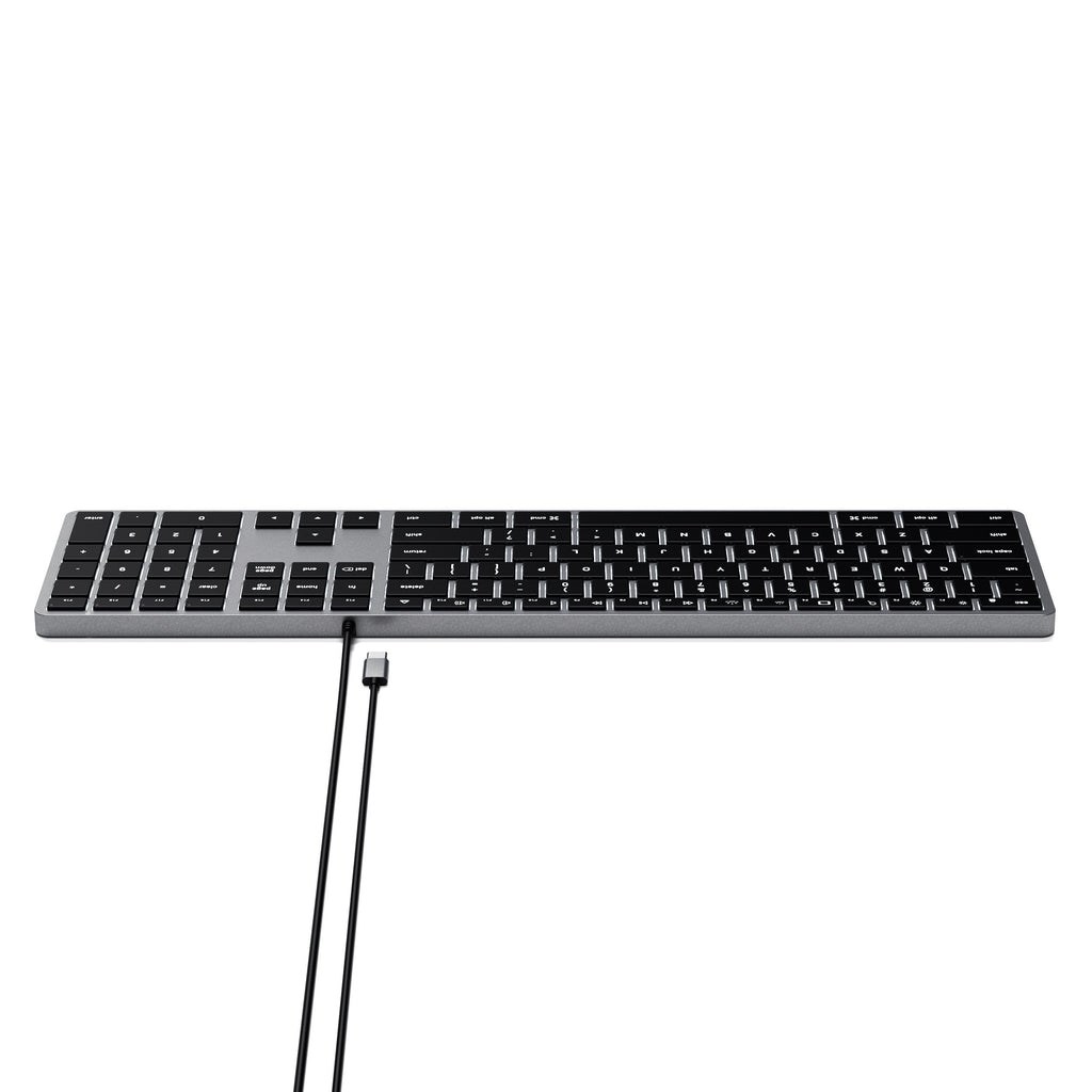 Satechi Slim W3 Keyboard USB-C with numpad (gray) Satechi Slim W3 Keyboard USB-C with numpad (gray)