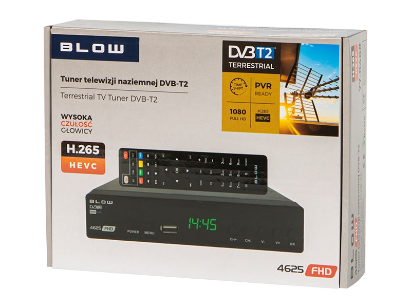 DVB-T2 decoder BLOW 4625FHD H.265 H.265 V2 tuner DVB-T2 decoder BLOW 4625FHD H.265 H.265 V2 tuner