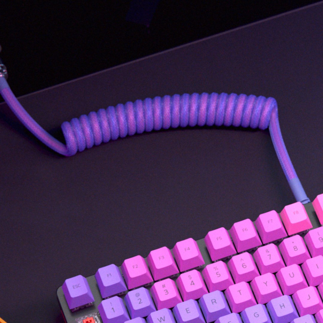 Glorious Gaming Glorious GMMK Coiled Cable Nebula Glorious Gaming Glorious GMMK Coiled Cable Nebula