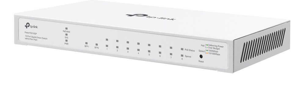 TP-Link FESTA FS310GP network switch Managed L2/L2+ Gigabit Ethernet (10/100/1000) Power over Ethernet (PoE) 1U White TP-Link FESTA FS310GP network switch Managed L2/L2+ Gigabit Ethernet (10/100/1000) Power over Ethernet (PoE) 1U White