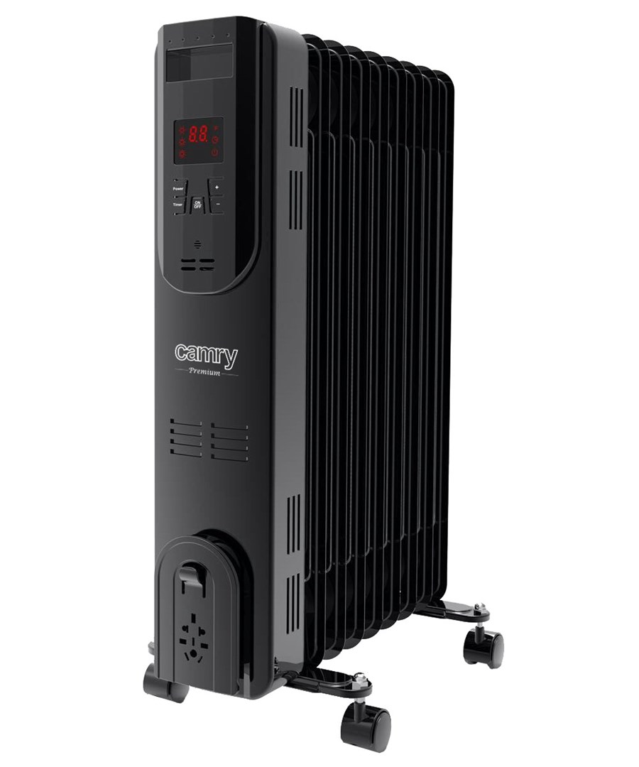 Electric oil heater with remote control CAMRY CR 7810 9 ribs black Electric oil heater with remote control CAMRY CR 7810 9 ribs black